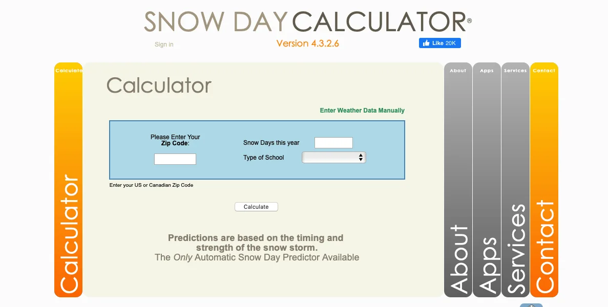 Snow Day Calculator - How to USE 1 Snow Day Calculator